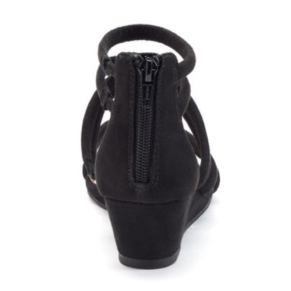 LC Lauren Conrad Taupe Strap Wedge Sandals NWT - Picture 2 of 6